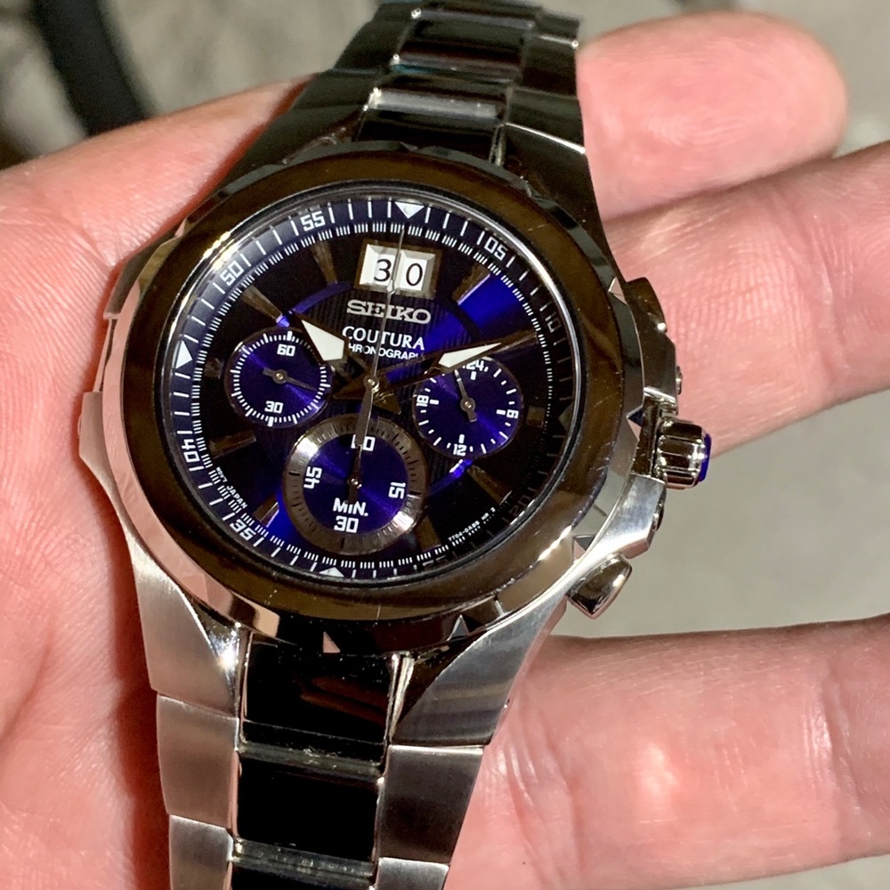 New Seiko Coutura Chronograph Marine Blue Dial